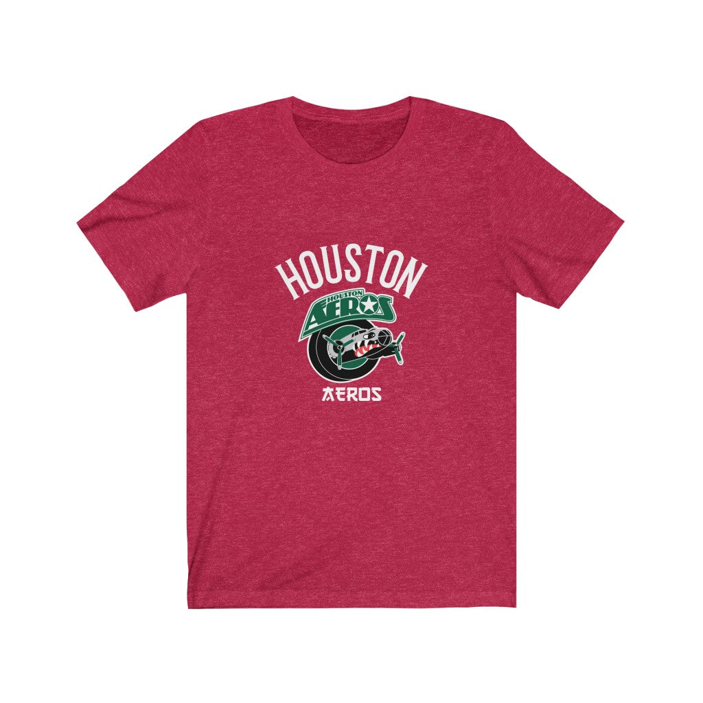  Houston Aeros IHL/AHL Logo - Heather Red Unisex T-Shirt (S) :  Clothing, Shoes & Jewelry