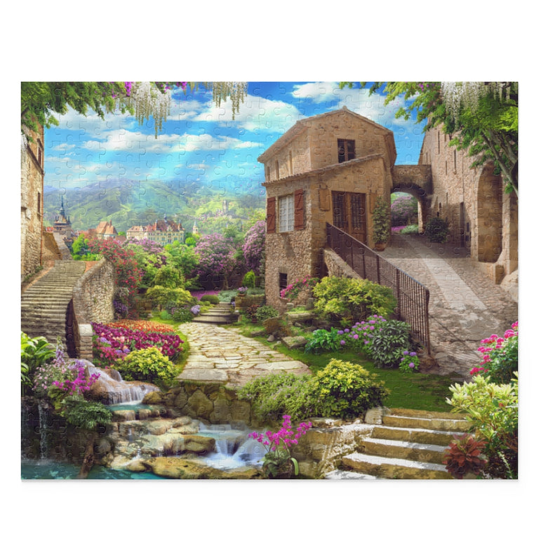 Collage - Garden, flowers and waterfalls - Jigsaw Puzzle