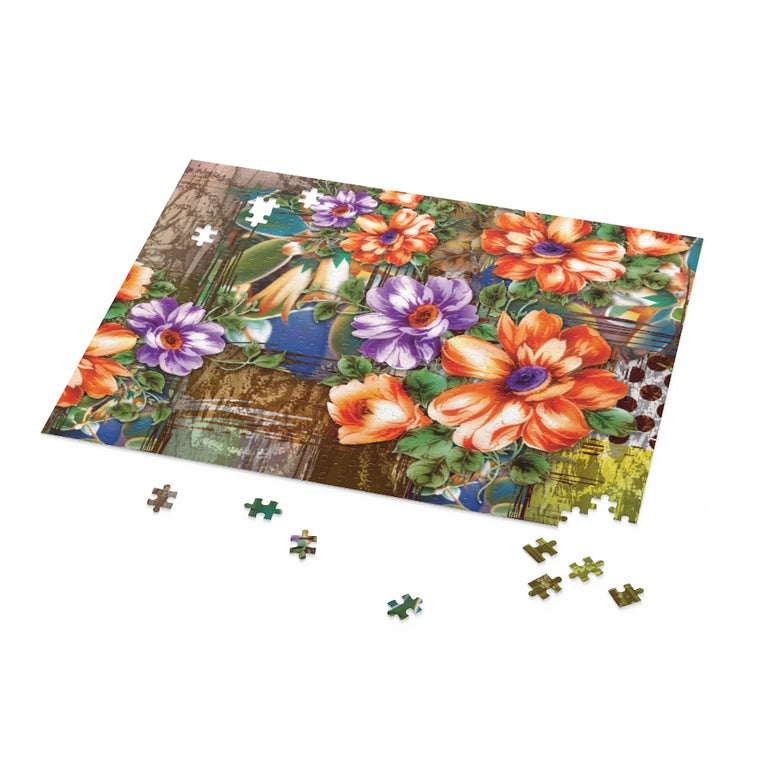 Colorful Multi-Effect Textile Design - Jigsaw Puzzle