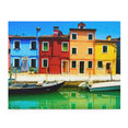 Burano island canal - Venice lagoon, Italy, Europe - Jigsaw Puzzle