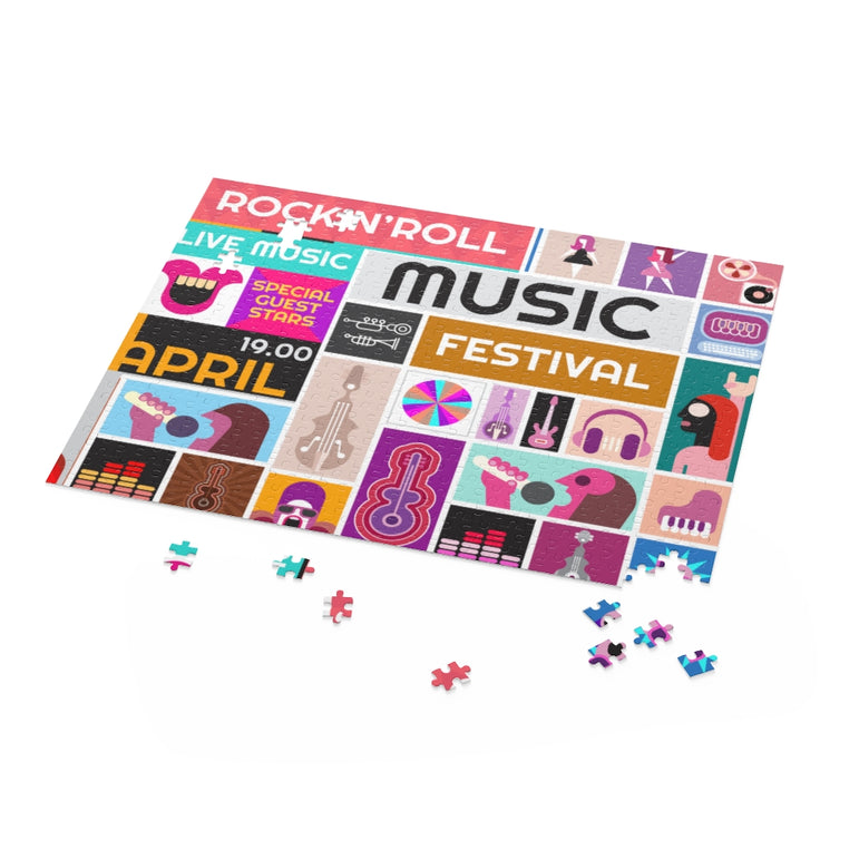 Rock Concert - Music festival Collage - Jigsaw Puzzle