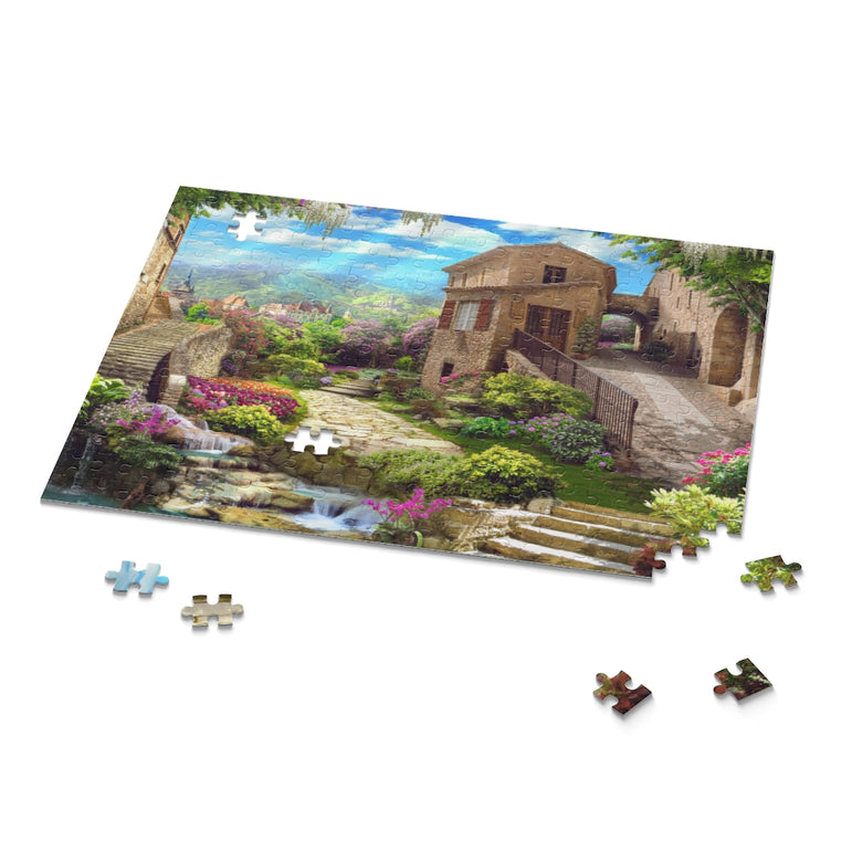 Collage - Garden, flowers and waterfalls - Jigsaw Puzzle